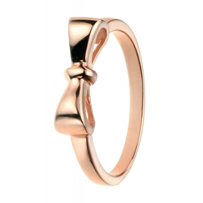 Rose  Gold Plated Bow  Design Ring 